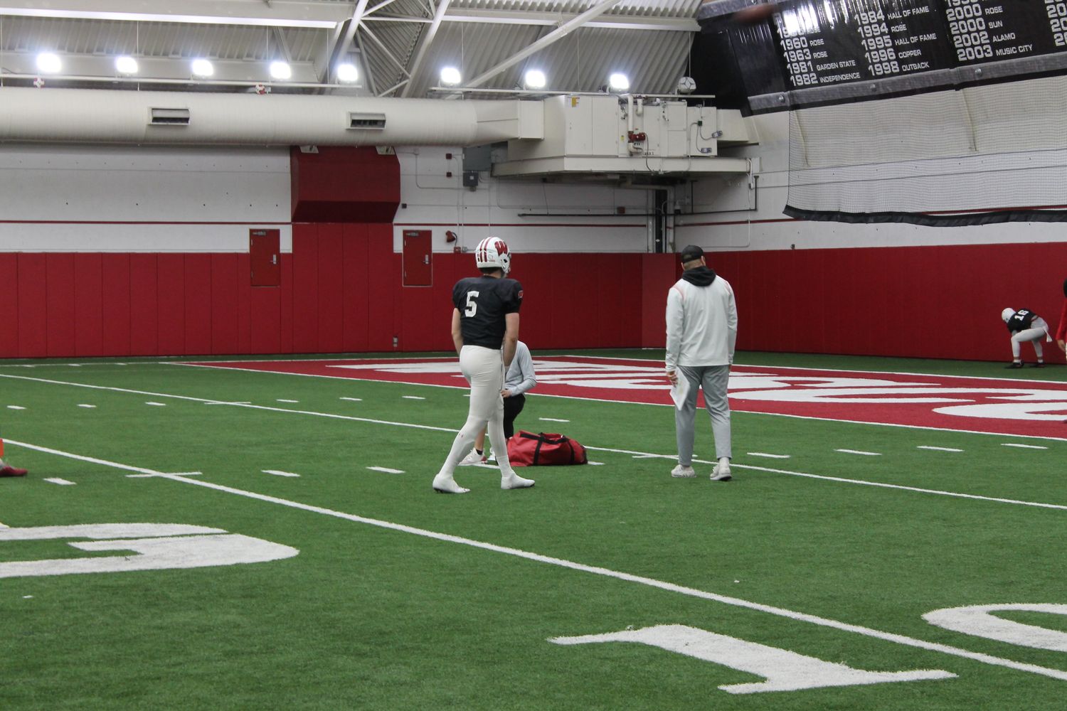 Wisconsin quarterback Graham Mertz.